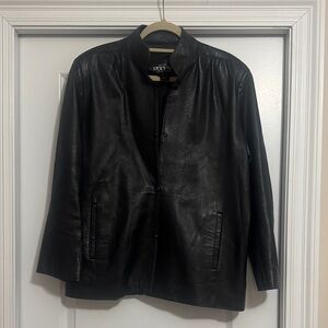 ARTPEL Black Leather Jacket